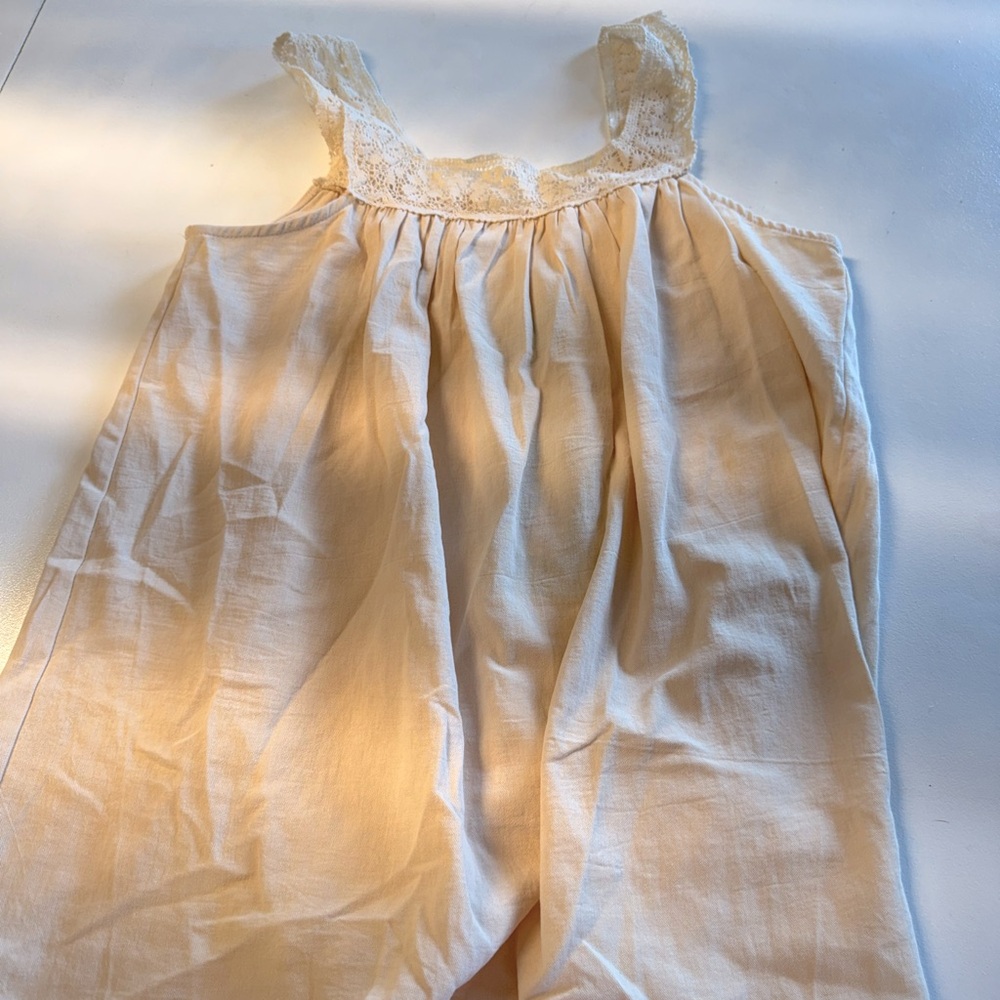 Elegant Cream Lace Trim Women's Blouse